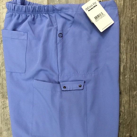 WonderWink Cargo Drawstring/Elastic Scrub Pants 2X or 3X - Picture 7 of 8